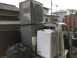 大和市草柳周辺　大型冷蔵庫、洗濯機不用品回収